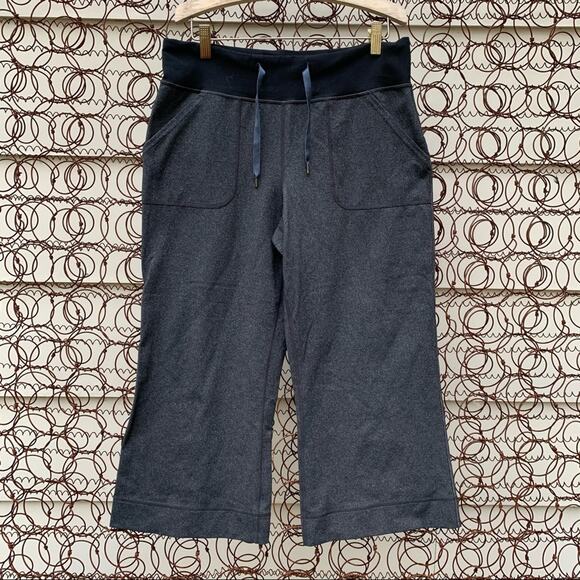 Lululemon Still Crop wide leg gray black 6? - Picture 1 of 4